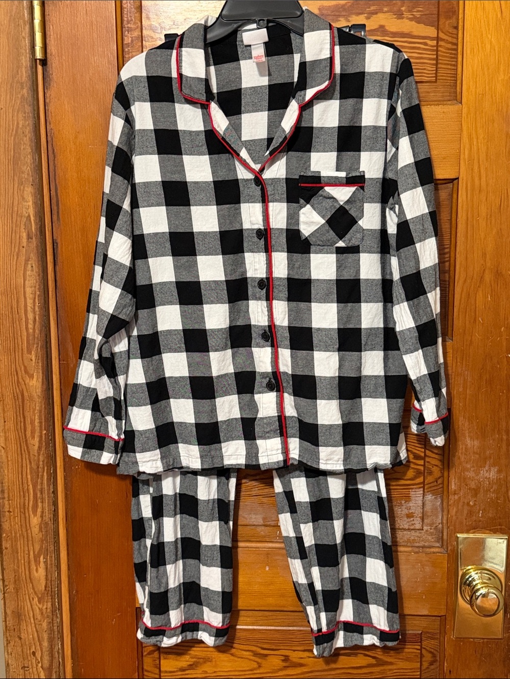 WonderShop Women’s Flannel Pajamas 2 Pieces Size Large Lightweight 100% Cotton